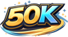 Logo 50k berwarna terang